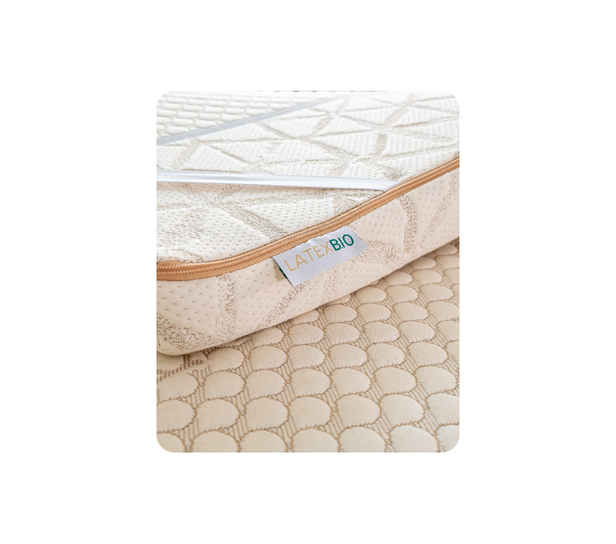Surmatelas En Latex Naturel 100% - Épaisseur 2,5 Cm, 90x190 Cm - Doux, Soulage Les Points De Pression