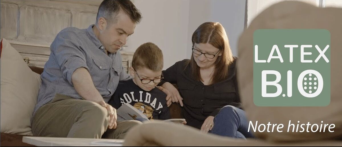 Zsuzsa, Florent et leur fils, fondateurs de LatexBio